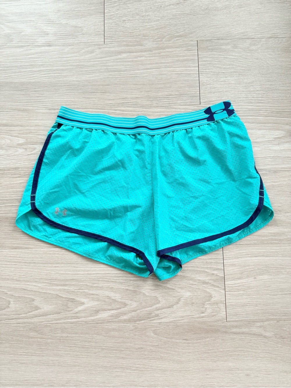 Under Armour Teal and Navy Women’s Athletic Shorts